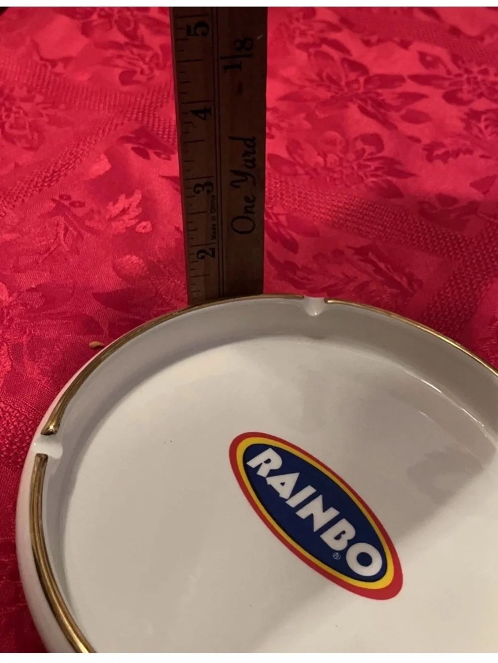 🔥 Rainbo Bread Ashtray VTG HTF RARE Bread Advertising 70s 80s Memories Smoking